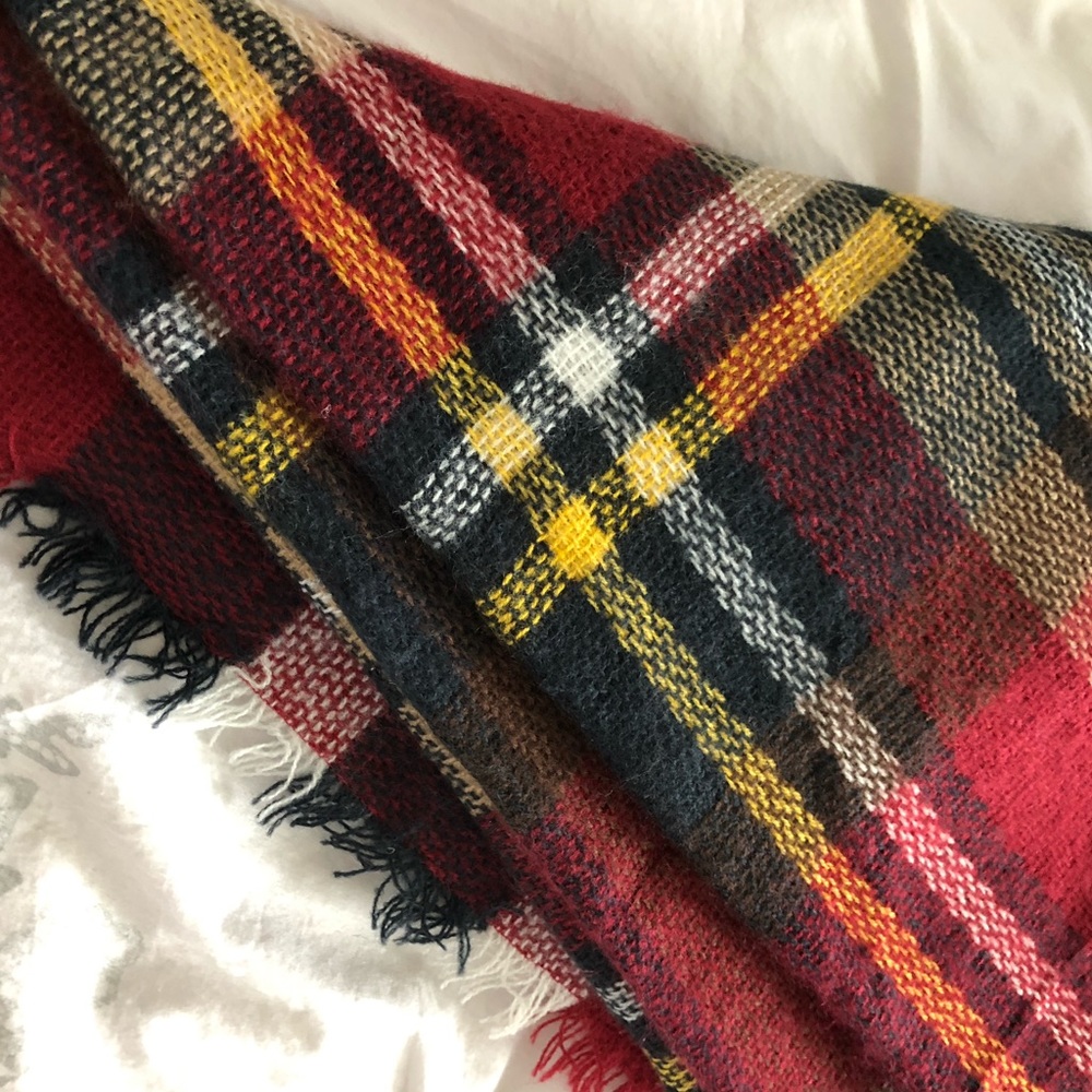 Plaid Blanket Scarf